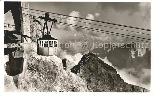 Seilbahn Bayerische Zugspitzbahn Bergstation Zugspitzgipfel Kat. Bahnen