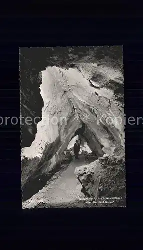 Hoehlen Caves Grottes Dachstein Rieseneishoehle Alter Bachlauf Korsa  Kat. Berge