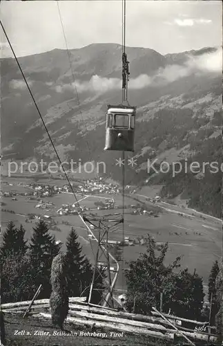 Seilbahn Rohrberg Zell am Ziller  Kat. Bahnen