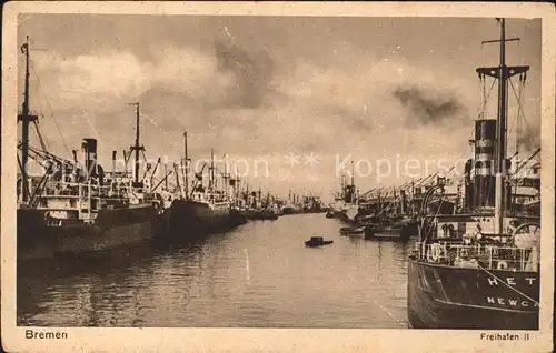 Hafenanlagen Bremen Freihafen II  Kat. Schiffe