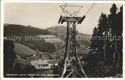 Seilbahn Schauinsland Schwarzwald  Kat. Bahnen