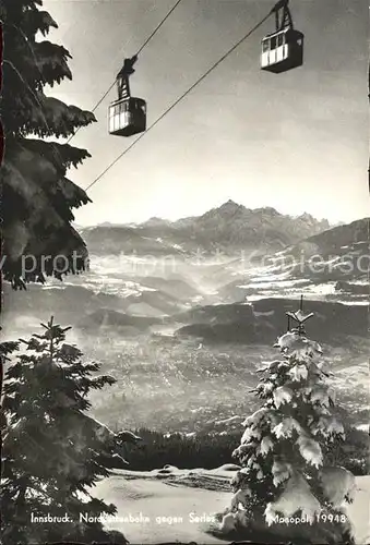 Seilbahn Nordketten Seilbahn Innsbruck Serles Foto Monopol Nr. 19948 Kat. Bahnen