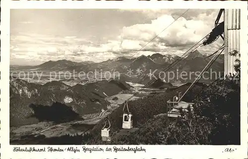 Seilbahn Breitenberg Pfronten Allgaeu Bergstation  Kat. Bahnen