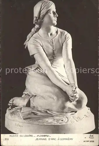 Skulpturen Jeanne d Arc Domremy H. Chapu  Kat. Skulpturen