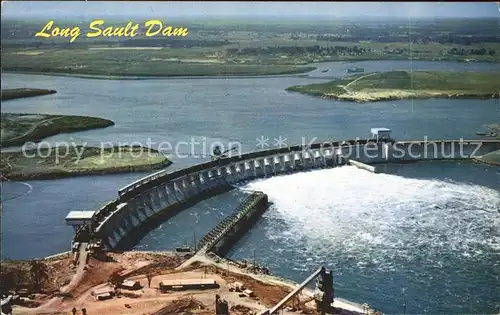 Staudamm Talsperre Long Sault Spillway Dam St. Lawrence Seaway  Kat. Gebaeude