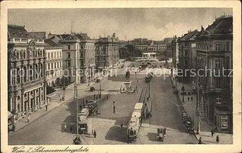 Strassenbahn Wien I. Schwarzenbergplatz  Kat. Strassenbahn