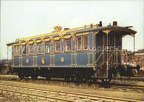 Eisenbahn Salonwagen Koenig Ludwig II. von Bayern Verkehrsmuseum Nuernberg  Kat. Eisenbahn