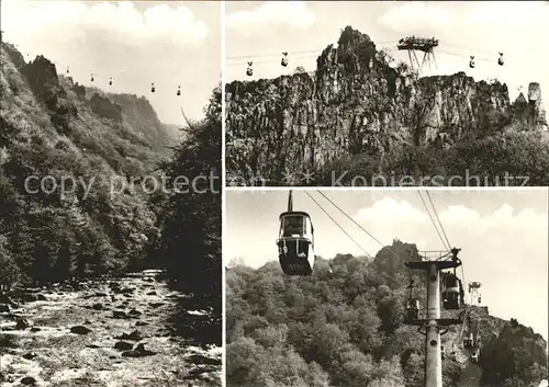 Seilbahn Bodetal Hexentanzplatz Thale Harz Kat. Bahnen