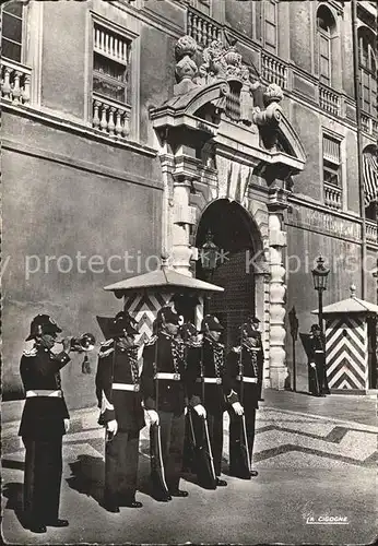 Leibgarde Wache Garde princiere Palais Monaco  Kat. Polizei