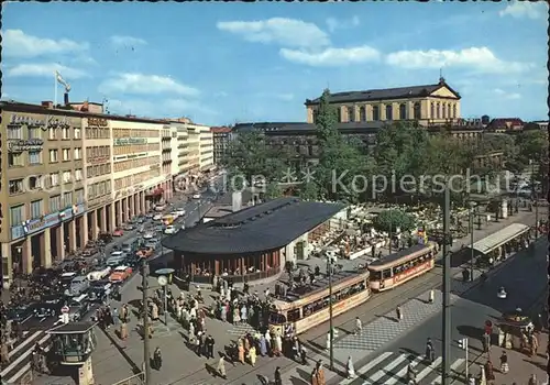 Strassenbahn Hannover Cafe am Kroepcke Opernhaus Kat. Strassenbahn