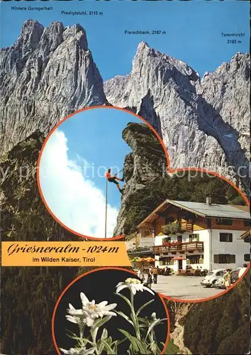 Bergsteigen Klettern Predigtstuhl Fleischbank Griesneralm Wilder Kaiser Edelweiss  / Sport /