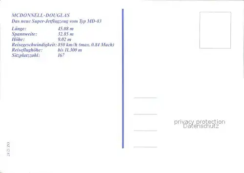 Flugzeuge Zivil Aero Lloyd McDonnell Douglas MD 83 Kat. Airplanes Avions