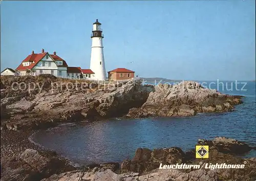 Leuchtturm Lighthouse Portland Head Maine USA  Kat. Gebaeude