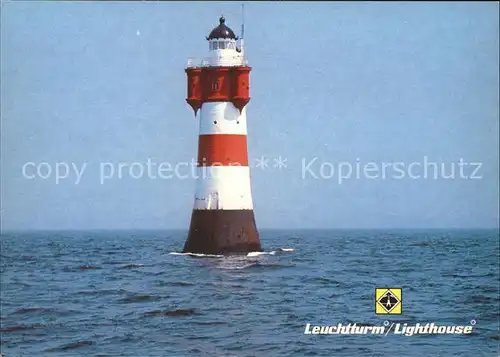 Leuchtturm Lighthouse Roter Sand  Kat. Gebaeude