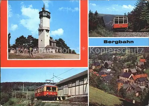 Bergbahn Oberweissbach Froebelturm Cursdorf Berbahn Flachstrecke Kat. Bergbahn