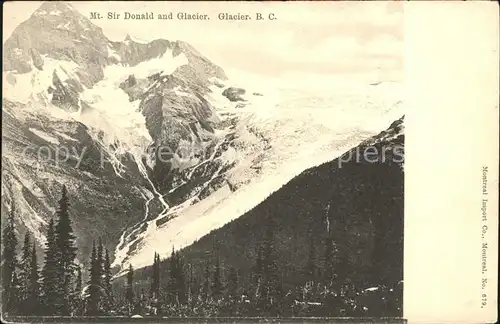 Gletscher Mount Sir Donald Glacier  Kat. Berge