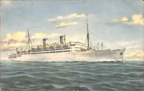 Dampfer Oceanliner M S Italia  Kat. Schiffe
