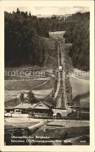 Zahnradbahn Oberweissbach Talstation Obstfelderschmiede  Kat. Bergbahn