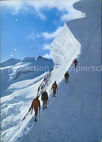 Bergsteigen Klettern Wanderung Biancograt Piz Bernina / Sport /