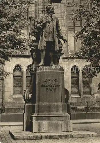 Bach Johann Sebastian Denkmal Thomaskirche Leipzig  Kat. Komponist