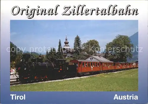 Eisenbahn Zillertalbahn Lokomotive Kat. Eisenbahn