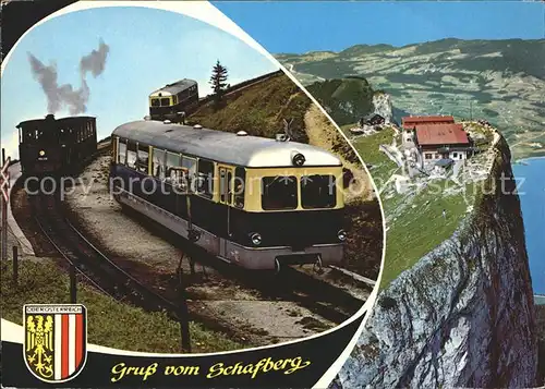 Zahnradbahn Schafberg Berghotel Schafbergspitze Schutzhuette zur Himmelspforte Kat. Bergbahn