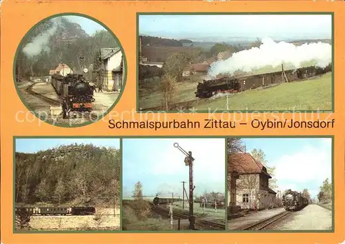 Eisenbahn Schmalspurbahn Zittau Oybin Jonsdorf  Kat. Eisenbahn