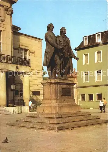 Denkmal Goethe-Schiller-Denkmal Weimar / Denkmaeler /