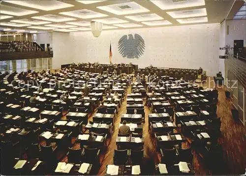 Politik Plenarsaal Bundeshaus Bonn am Rhein Kat. Politik