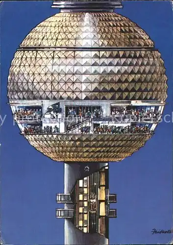Fernsehturm Funkturm Berlin Kugel  Kat. Gebaeude