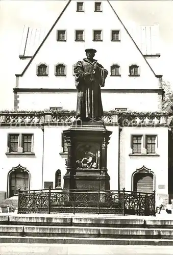 Luther Martin Denkmal Rathaus Eisleben  Kat. Persoenlichkeiten