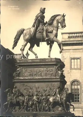 Friedrich der Grosse Denkmal Berlin Kat. Kaiser