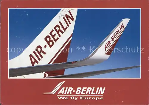 Flugzeuge Zivil Air Berlin  Kat. Airplanes Avions