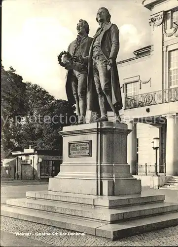 Denkmal Goethe-Schiller Weimar  / Denkmaeler /