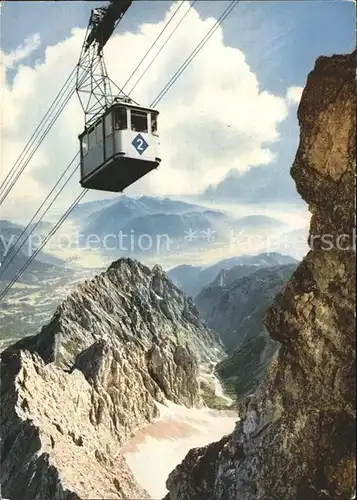 Seilbahn Bayerische Zugspitzbahn Waxensteine Hoellental Kat. Bahnen