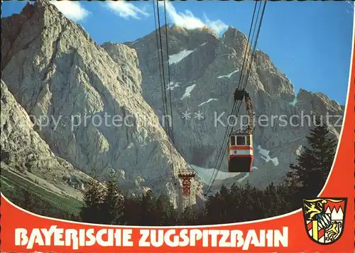 Seilbahn Bayerische Zugspitzbahn Zugspitze Kat. Bahnen