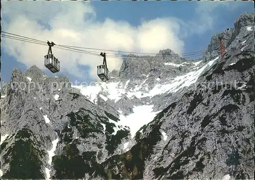 Seilbahn Karwendel Mittenwald Viererspitze Gipfelstation Kat. Bahnen