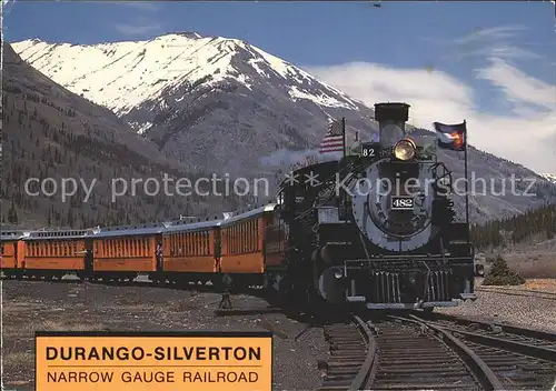 Eisenbahn Lokomotive Durango Silverton Narrow Gauge Railroad Kat. Eisenbahn