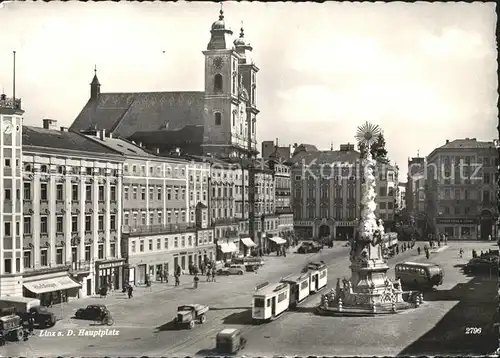 Strassenbahn Linz an der Donau Hauptplatz  Kat. Strassenbahn