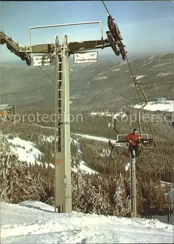 Sessellift Grosser Arber Zwercheck Bayerischer Wald Kat. Bahnen