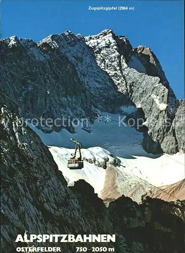 Seilbahn Osterfelder Alpspitzbahn Garmisch Partenkirchen Zugspitze Kat. Bahnen