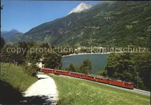 Eisenbahn Le Prese Lago di Poschiavo Kat. Eisenbahn
