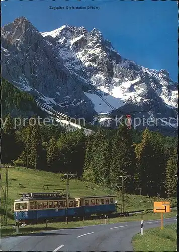 Zugspitzbahn Zahnradbahn Garmisch Schneefernerhaus Zugspitzgipfel Kat. Eisenbahn