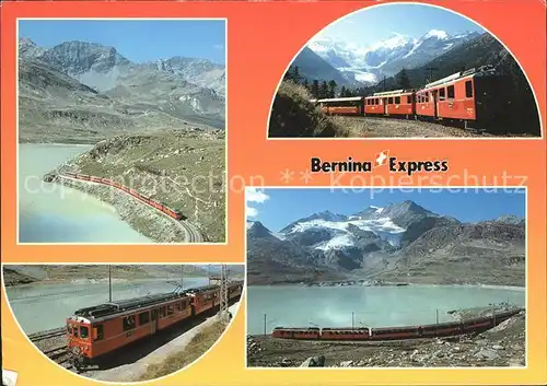 Eisenbahn Bernina Express Pontresina Alp Gruem Kat. Eisenbahn