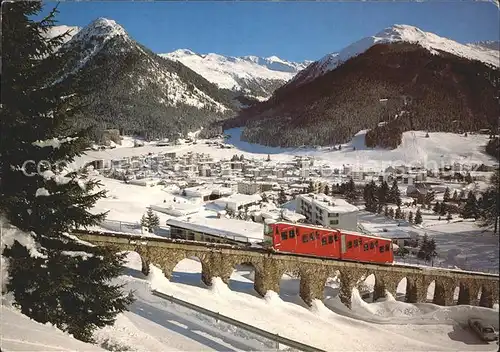 Zahnradbahn Parsenn Bahn Davos Dorf Pischahorn  Kat. Bergbahn
