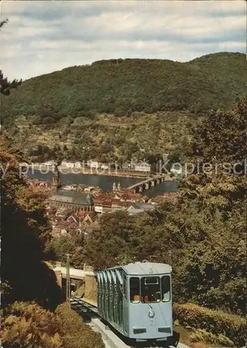 Zahnradbahn Koenigstuhl Heidelberg am Neckar  Kat. Bergbahn