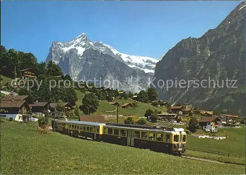 Eisenbahn Berner Oberland Bahn Grindelwald Wetterhorn  Kat. Eisenbahn