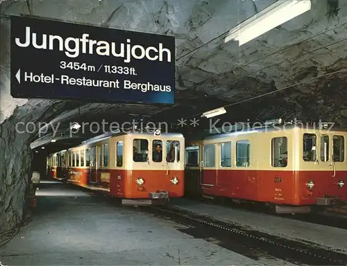 Zahnradbahn Jungfraujoch Bergstation Kat. Bergbahn