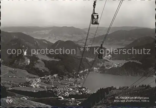 Seilbahn St. Gilgen am Wolfgangsee  Kat. Bahnen