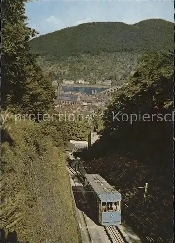 Bergbahn Koenigstuhl Heidelberg Kat. Bergbahn